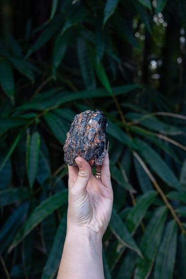 Black Tourmaline on Matrix